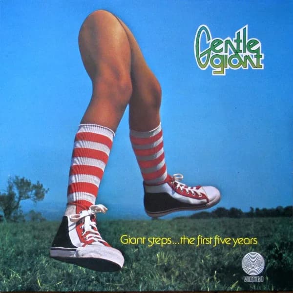 Capa de “Giant Steps... The First Five Years”, de Gentle Giant
