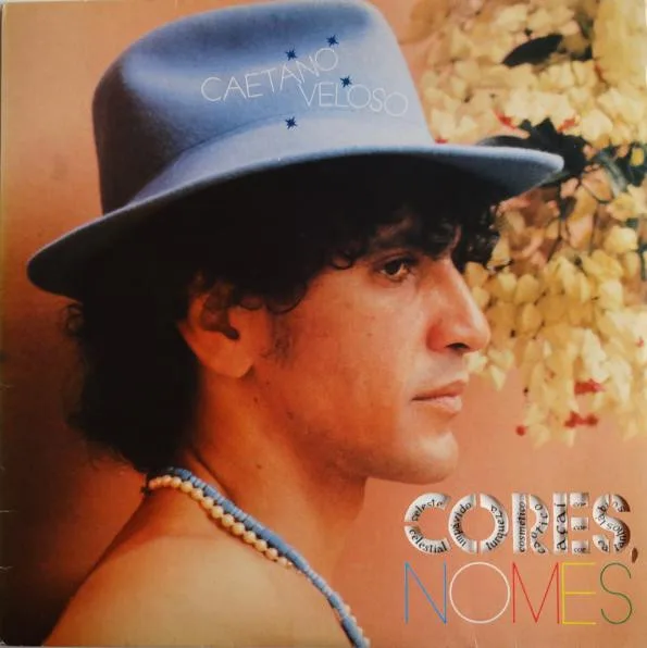 Capa de “Cores, Nomes”, de Caetano Veloso